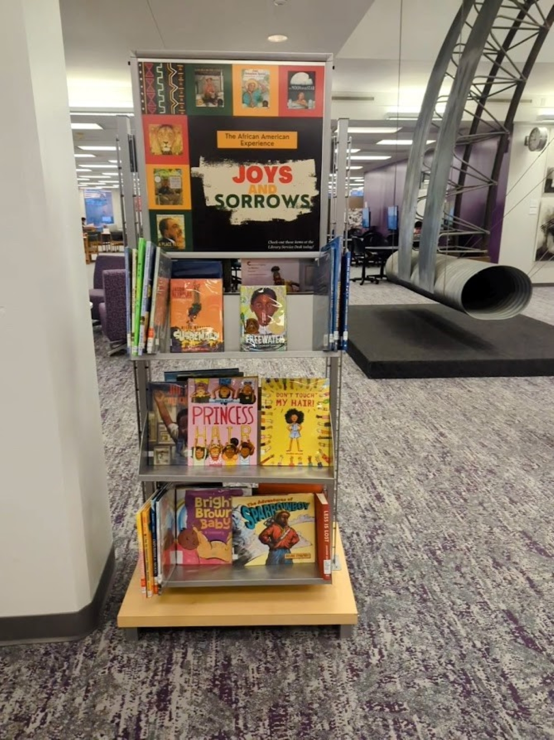 Black History month book display