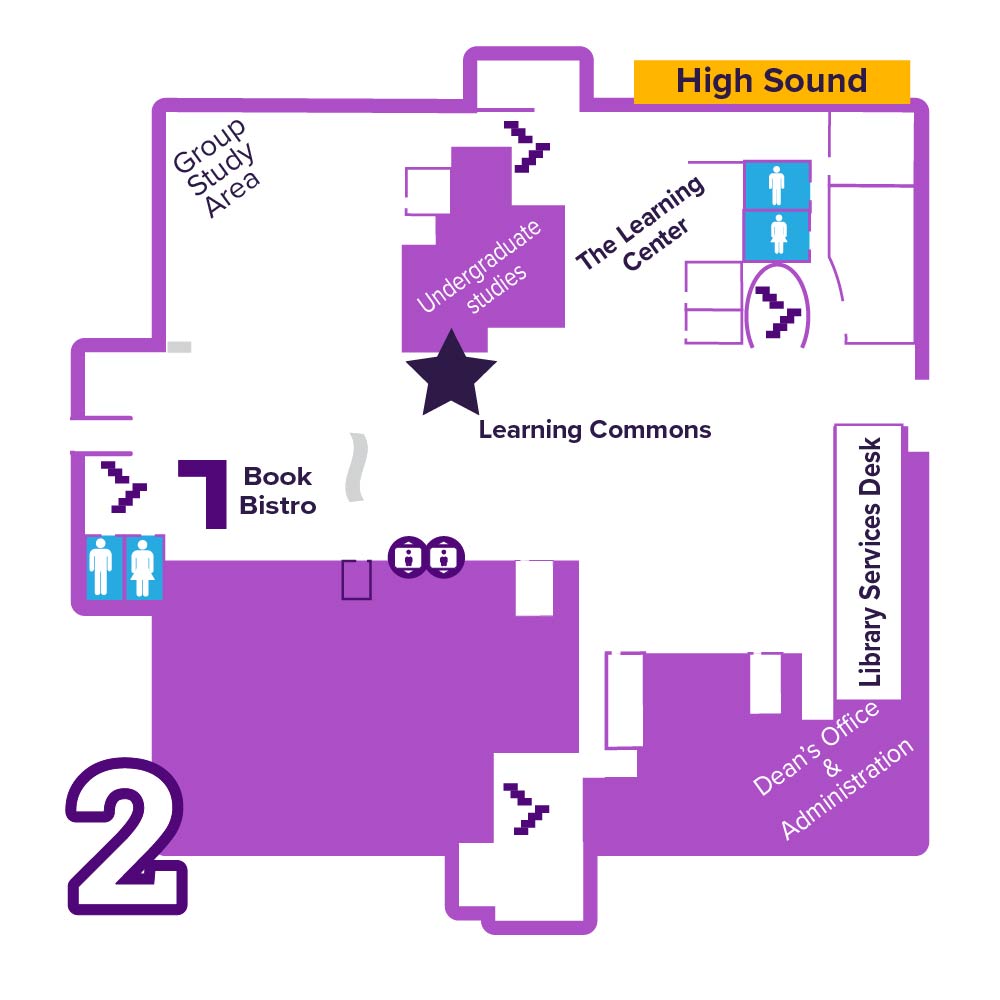 Learning Commons Art Wall exhibit map