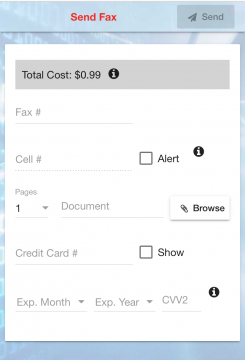 Fax24  Adding cell number for notifications.