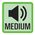 Medium sound level